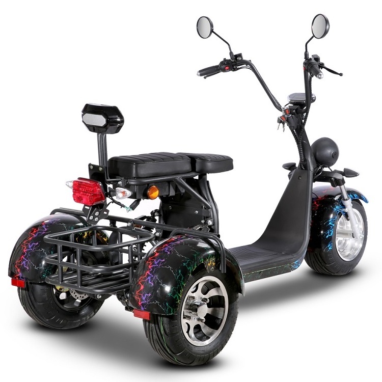 Wholesale EU Warehouse 2000 W 60 V 20/40 Ah Powerfully Long Range 3 Wheels Electric adult motorcycle Citycoco Scooters