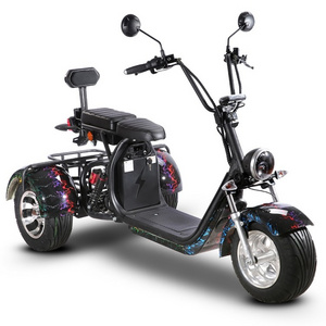 Wholesale EU Warehouse 2000 W 60 V 20/40 Ah Powerfully Long Range 3 Wheels Electric adult motorcycle Citycoco Scooters