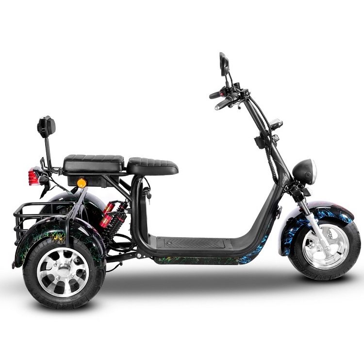 Wholesale EU Warehouse 2000 W 60 V 20/40 Ah Powerfully Long Range 3 Wheels Electric adult motorcycle Citycoco Scooters