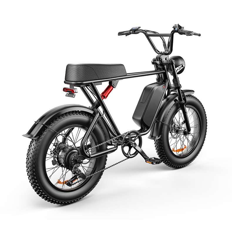 Emoko C91 Electric Super Powerful Max Speed 50km 1000w Motor Adult Bicycle Ele 20 Inch Off Road Fat Tyre 48v 70km Electric Bike