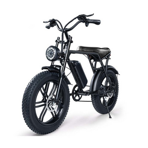 Hot Sale Fat Bike 750W Electric Bicycle with 48V 15Ah Battery 48km/H Speed Pedals Moped Bicicleta Eletrica