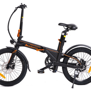 Kukirin V2 Folding Electric Hybrid City Bike 2023 New for Adults 250 W 36 V 7.5 Ah Lithium Battery SJ Rear Hub Motor 3 Speed 6 H