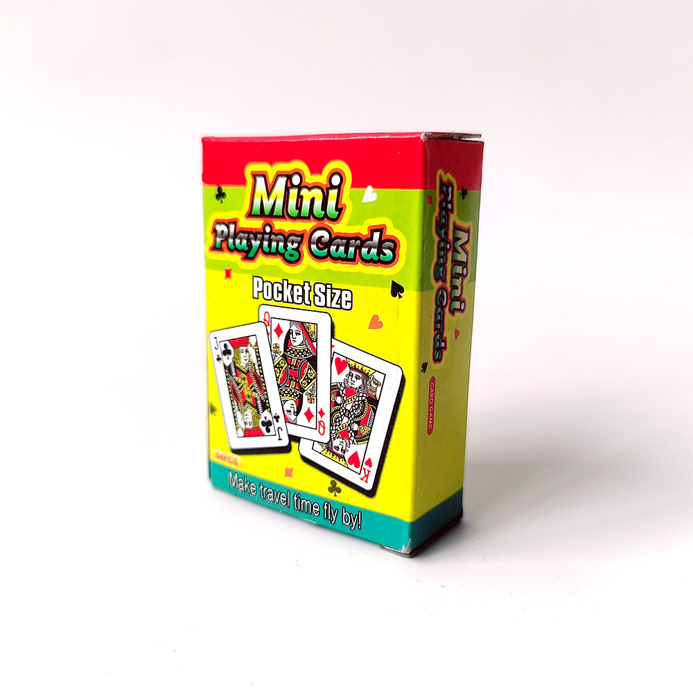 Custom mini playing cards game sexual pocket size flash cards for kids educational cardboard box packaging