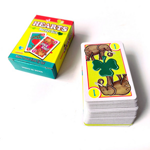 Animal card game one piece card game pocket size flash cards toys for 3+ age kids custom paper packaging box