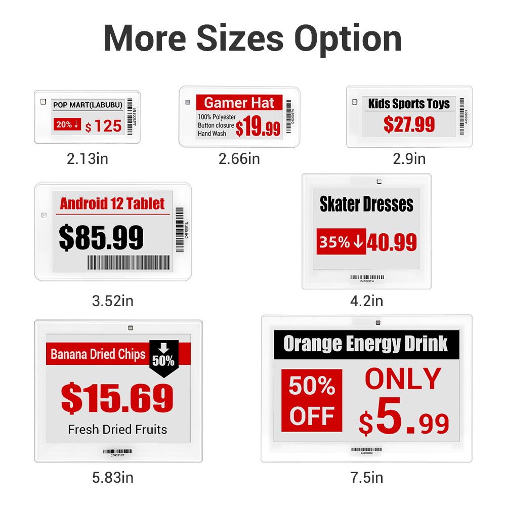 ESL DEMO kit Digital Smart Shelf  Label E ink Display Price Tag Wireless electronic shelf label wifi