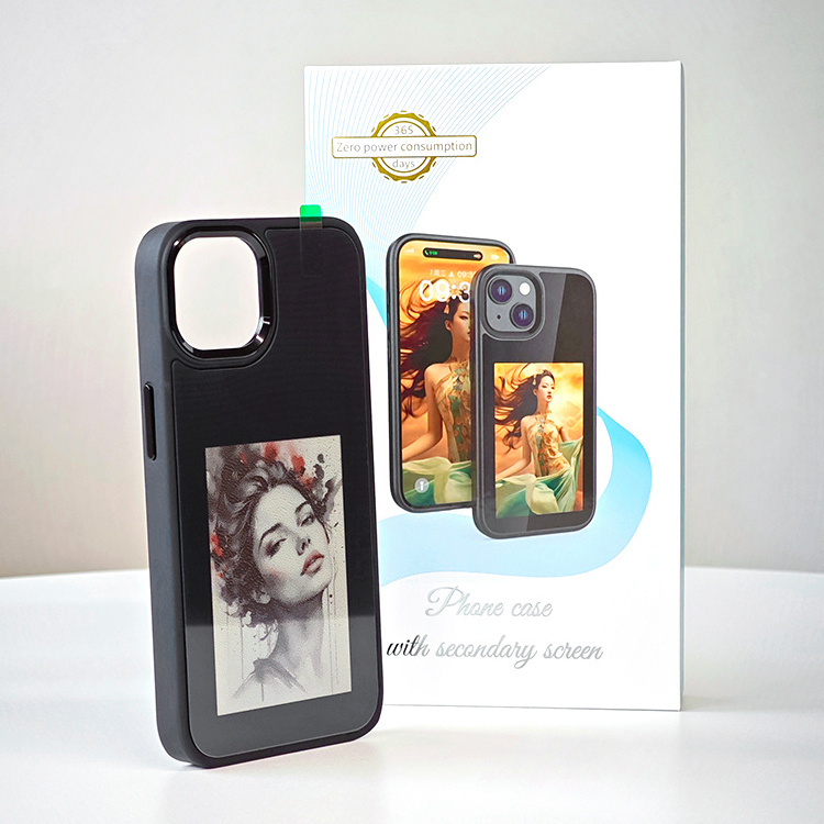 Luxury NFC Smart Eink Photo Ink Screen Phone Case Electronic E Ink Phone Case For Iphone 16 15 14 13 12 Series