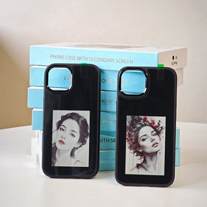 Wholesale E-Ink Eink Display Iphone Case Smart Ink Show Coque Iphone Case DIY NFC E Ink Phone Case With NFC Screen