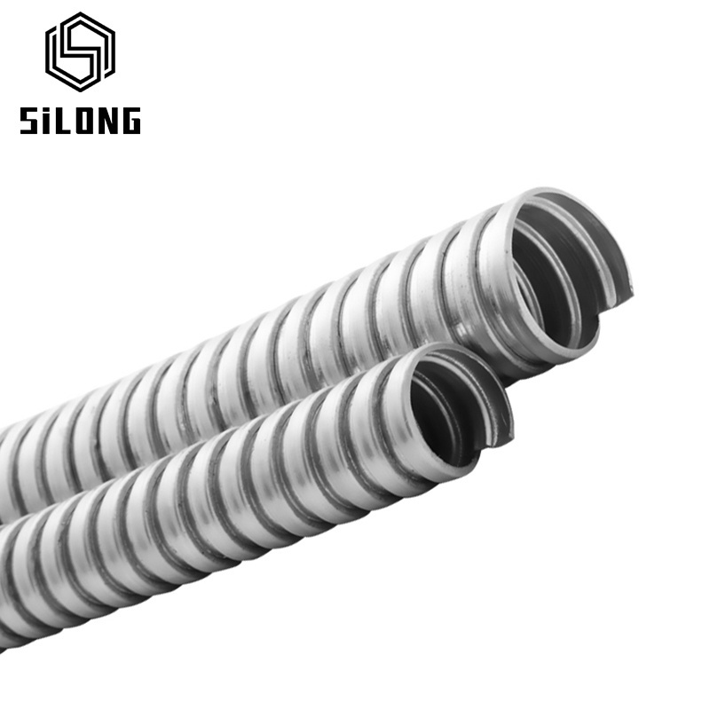 galvanized steel corrugated flexible metal hose reel electrical conduit