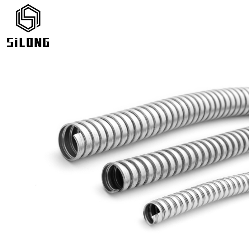 galvanized steel corrugated flexible metal hose reel electrical conduit