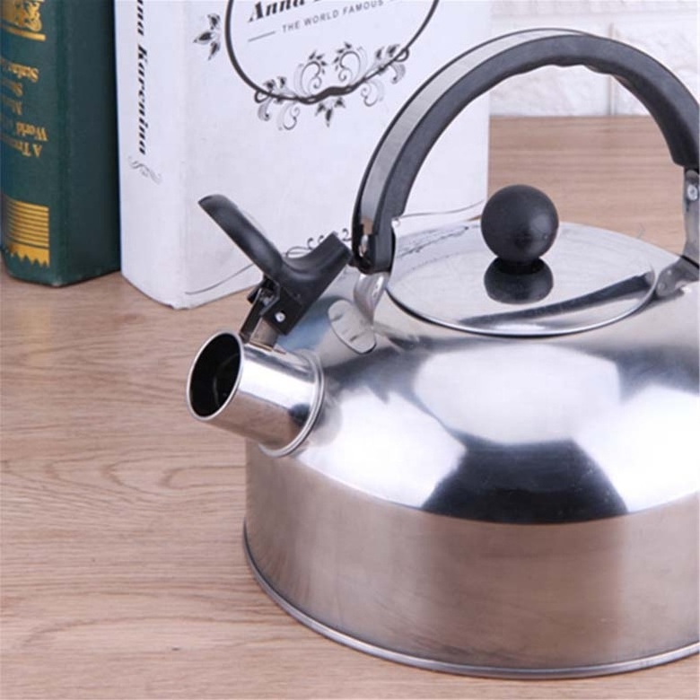 Wholesale low price 3L stainless steel pot gas stove kettle whistling kettle metal tea pot water kettle