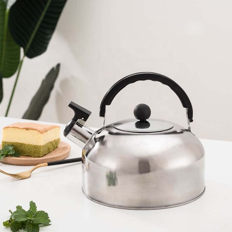 Wholesale low price 3L stainless steel pot gas stove kettle whistling kettle metal tea pot water kettle