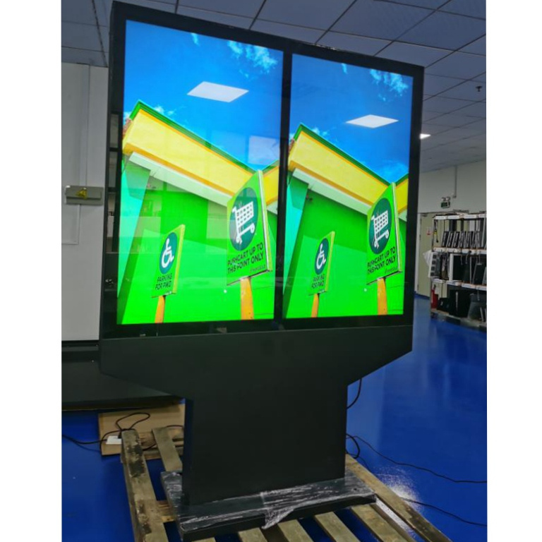 waterproof 2000 4000nits outdoor restaurant drive thru digital menu board kiosk solution advertising playing screen display