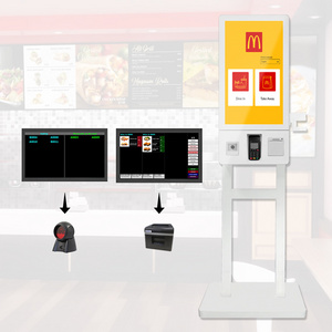 Restaurant Digital Menu Ordering Ticketing Token Kiosk Solution Electronic Queuing Machine Queue Ticket Number Display System