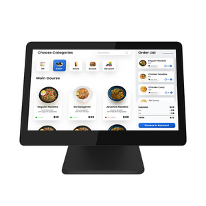 15.6 Inch Pos Systems Tablet Windows 10 Poe Stand Tablet Pc Pos Terminal Desktop kitchen Restaurant Point Of Sale Tablet For Pos