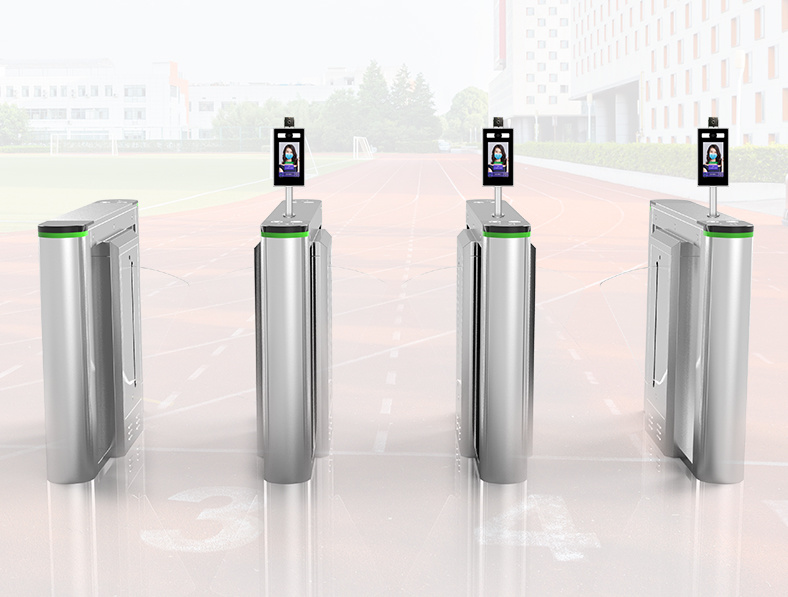 Tripod Turnstile Gate Price Face Recognition Thermal Detection Gym Biometrics Access Control Swing Turnstile