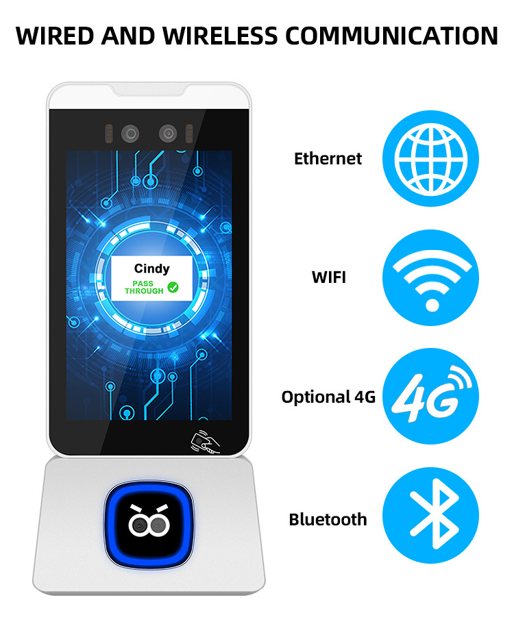 Sinmar Biometrics Palm Vein Recognition Machine Tcp/Ip Network Wifi 4g Face Recognition SDK Time Attendance Access Control