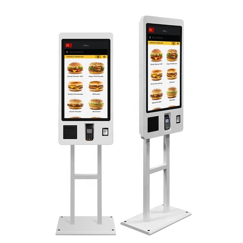 technological restaurant pos system food escrow payment fastfood kiosks selfservice android order electronic ticket machine