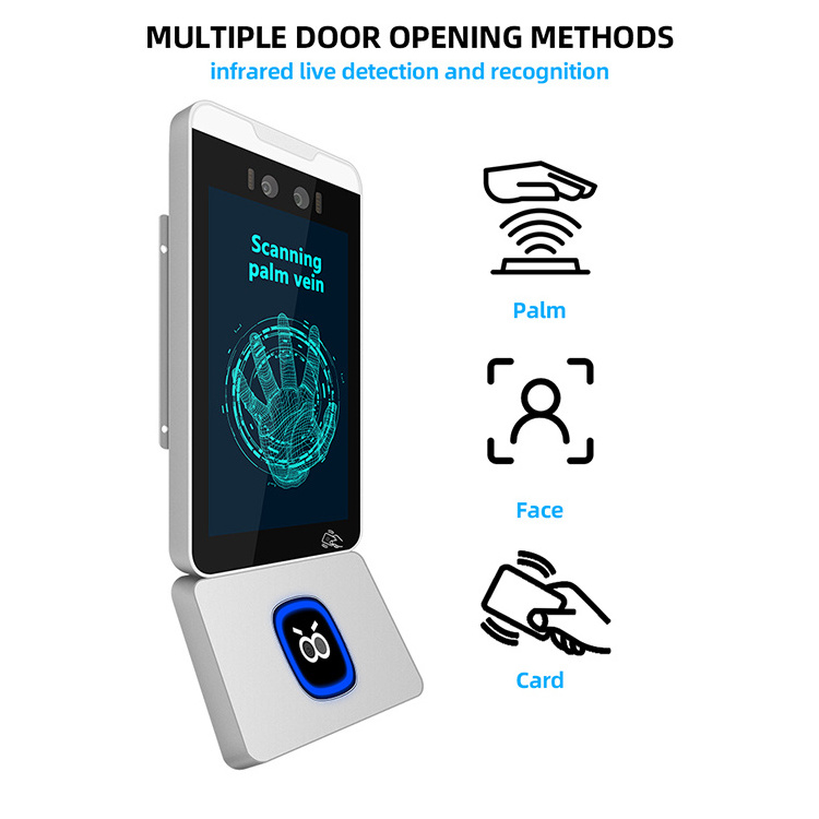 Sinmar Biometrics Palm Vein Recognition Machine Tcp/Ip Network Wifi 4g Face Recognition SDK Time Attendance Access Control