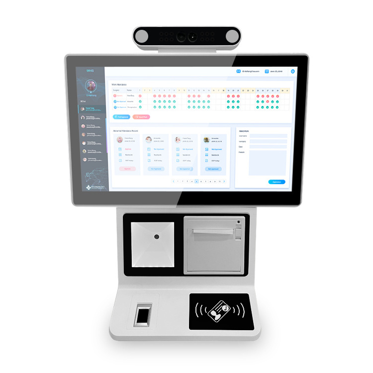 desktop self service check in checkin machine smart Hospital church hotel airport visitor management self registration kiosk