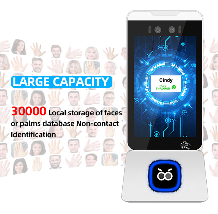 Sinmar Biometrics Palm Vein Recognition Machine Tcp/Ip Network Wifi 4g Face Recognition SDK Time Attendance Access Control