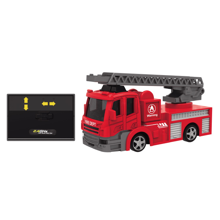 SINOVAN 2.4G 1:64 RC mini car toys with lights  Radio Control Toys rc fire truck