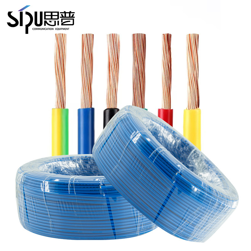 SIPU Home House Wiring Building BVR Electrical Wire Cable Single Core Pvc Insulation Copper Wire Cable