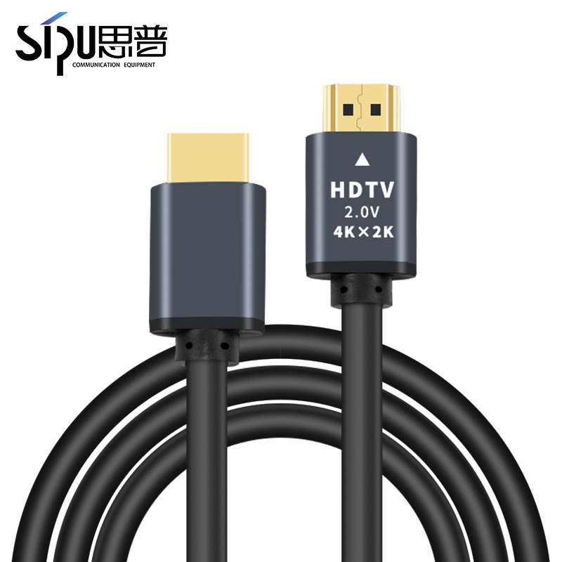 SIPU Aluminum alloy HDMI cable version 2.0V 4K TV laptop HD converter audio and video transmission cable hdmi cable 4k