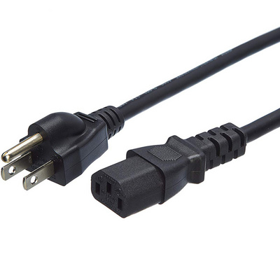 SIPU high quality 220v USA ac power cord 3 pin plug pc projector computer power cable us