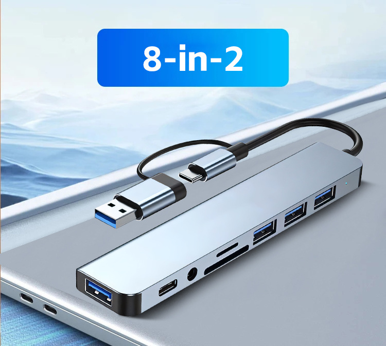 SIPU  Hot selling multiport usb c docking station usb 3 .0 por hub network hubs