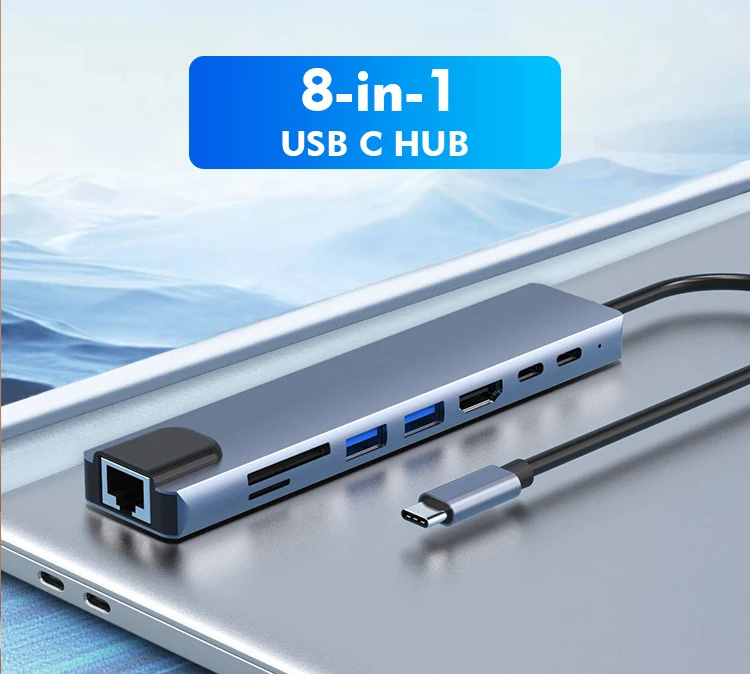 SIPU  Hot selling multiport usb c docking station usb 3 .0 por hub network hubs