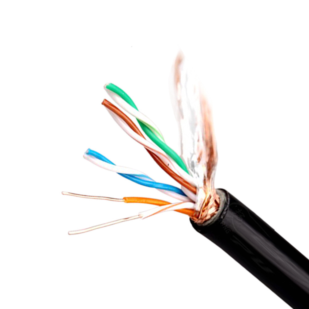 cat5 UTP cat5e copper 24AWG double jacket PVC PE jacket cat 5e outdoor telephone network CAT 5 cable