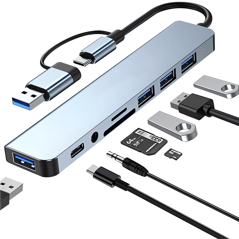 SIPU  Hot selling multiport usb c docking station usb 3 .0 por hub network hubs