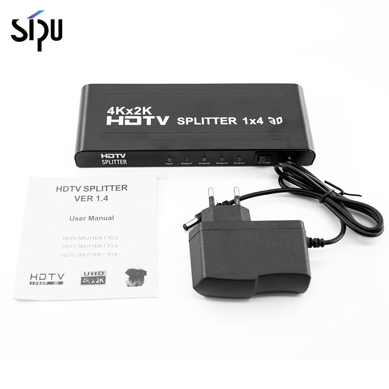 SIPU 4K 3D HDMI Splitter  1 in 2 out, splitter hdmi  Splitter  switcher