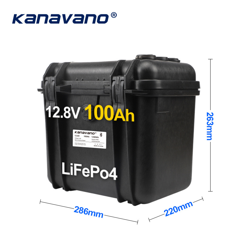 deep cycle marine battery 12v rechargeable lipo akku portable waterproof lithium battery 100ah 12v for sea fishing