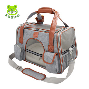 Sogifo One Stop Shopping Portable Pet Carrier For Cats And Dogs Cozy Pet Travel Carrier Bag