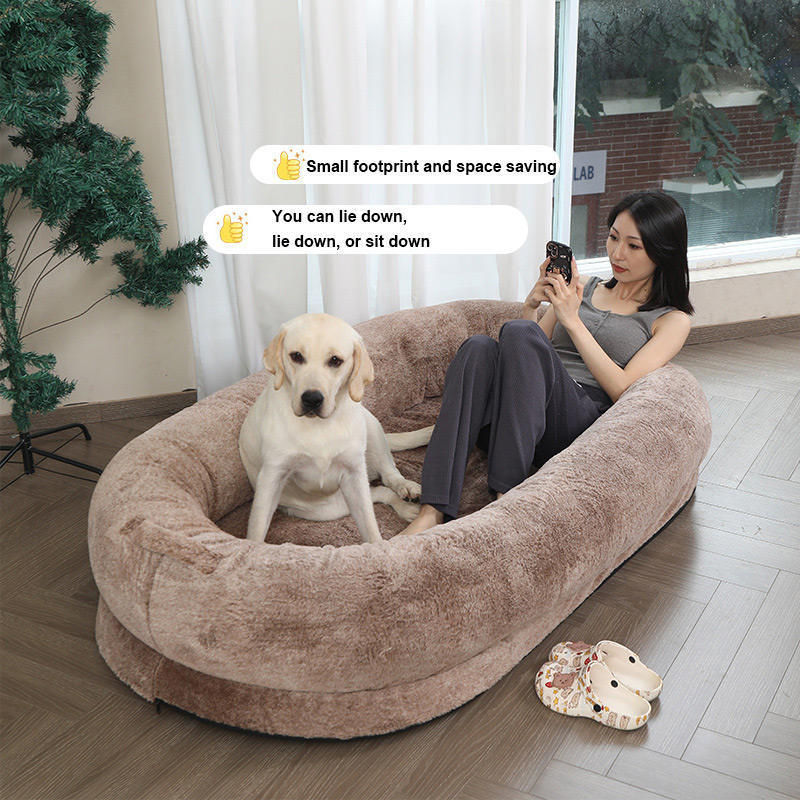 luxury xl xxl big memory foam orthopedic Wholesale heavy duty extra large human sized pet dog bed for people adults