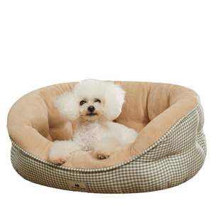 portable fluffy waterproof calming washable anti anxiety cozy luxury round cooling cat pet dog beds