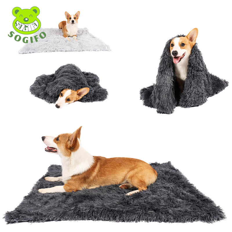 T Cute Soft Warm Fluffy Fleece Flannel Dog Puppy Pet Pad Mat Throw Cover Blanket