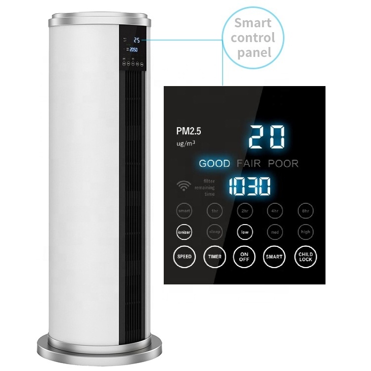 commercial air purifier smart portable smoke removal 7 stage ozone hepa purifier air washer air filter machine