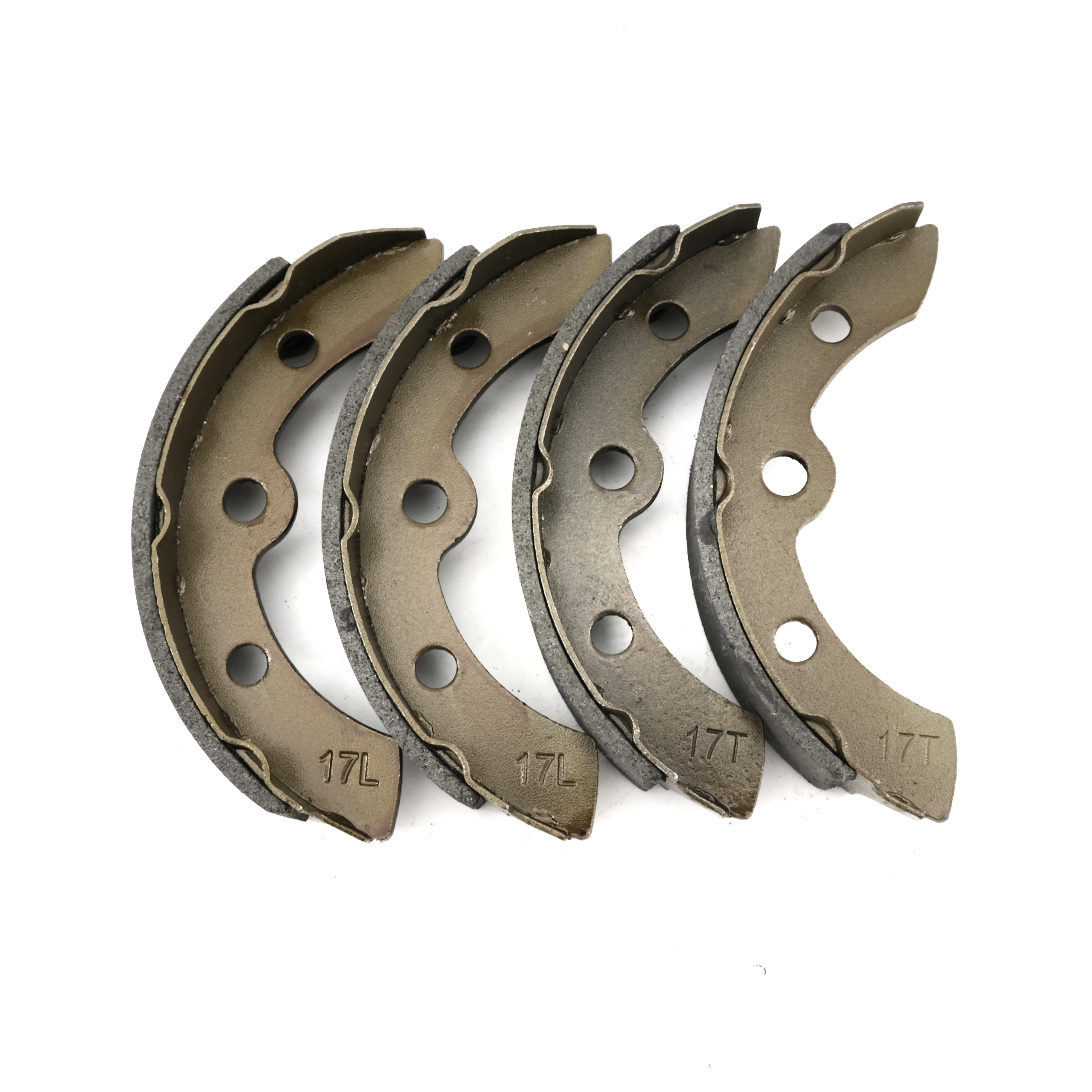 Golf Cart Brake Shoes (2 Front, 2 Rear) Fits Club Car (1995-up) DS and Precedent Golf Cart 1018232-01 EZGO and Yamaha Models