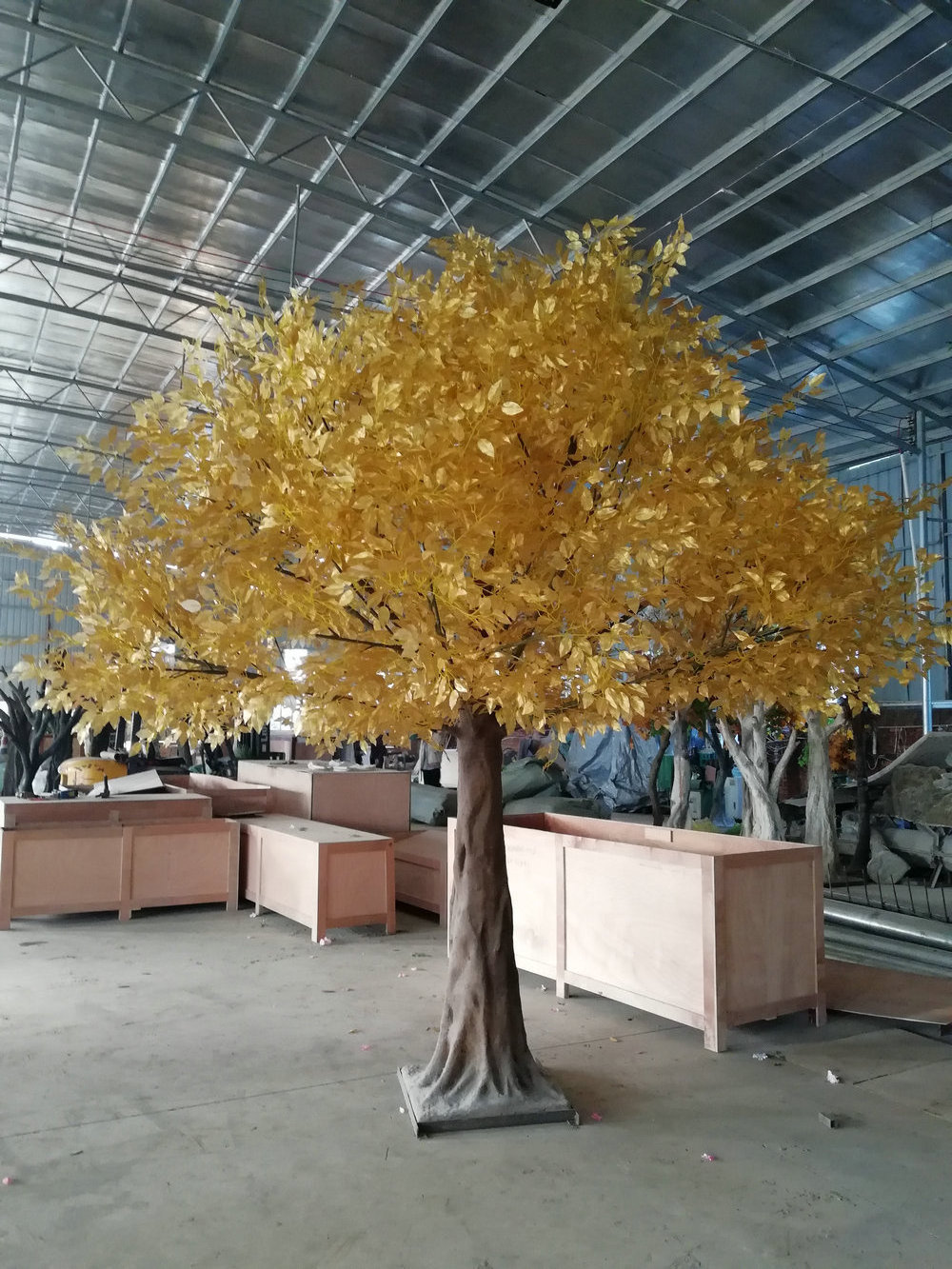 Large Outdoor Fiberglass artificial ficus tree of chinese artificial ficus tree and  artificial ficus silk tree