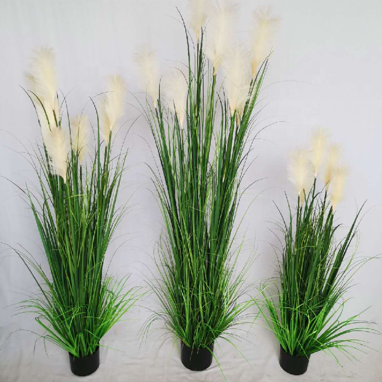 Wholesale High Quality Indoor Outdoor Decorative Artificial Potted Grass