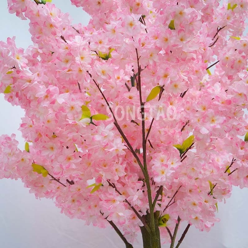 Indoor & Outdoor Decoration Artificial Bonsai Flower Tree Artificial Cherry Blossom Tree Wedding Decoration Table Decoration