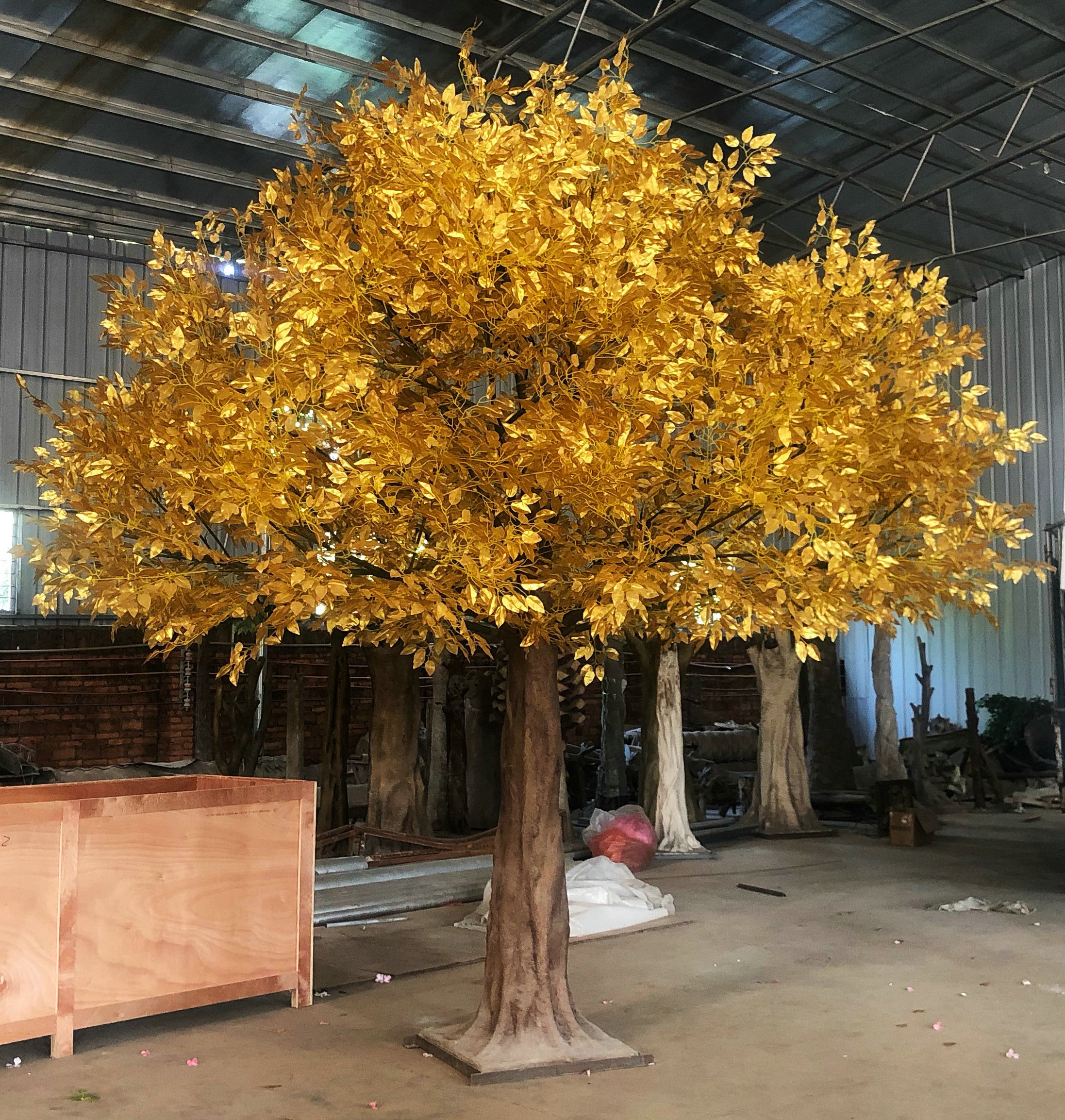 Large Outdoor Fiberglass artificial ficus tree of chinese artificial ficus tree and  artificial ficus silk tree