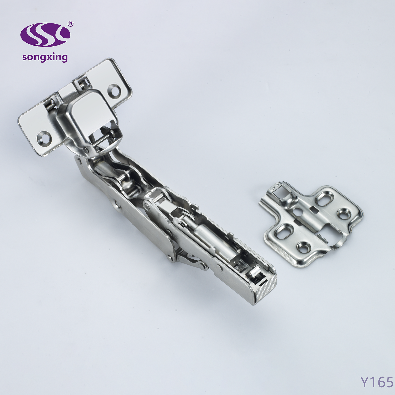 178.5g hydraulic self closing spring hinge clip on 165 degree cabinet hinge