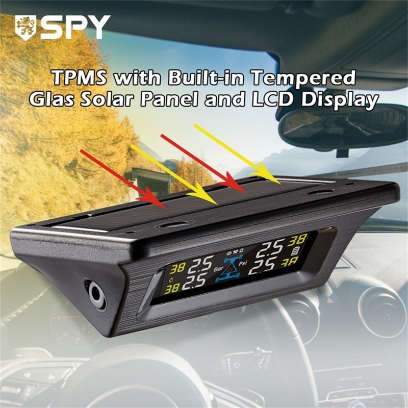 SPY tire gauge 15 psi 434mhz 2 in 1 tpms sensor auto accessory tire pressure monitoring system in car