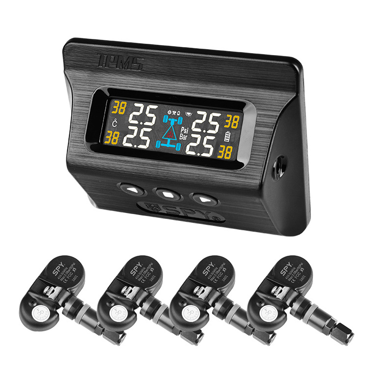 SPY tire gauge 15 psi 434mhz 2 in 1 tpms sensor auto accessory tire pressure monitoring system in car