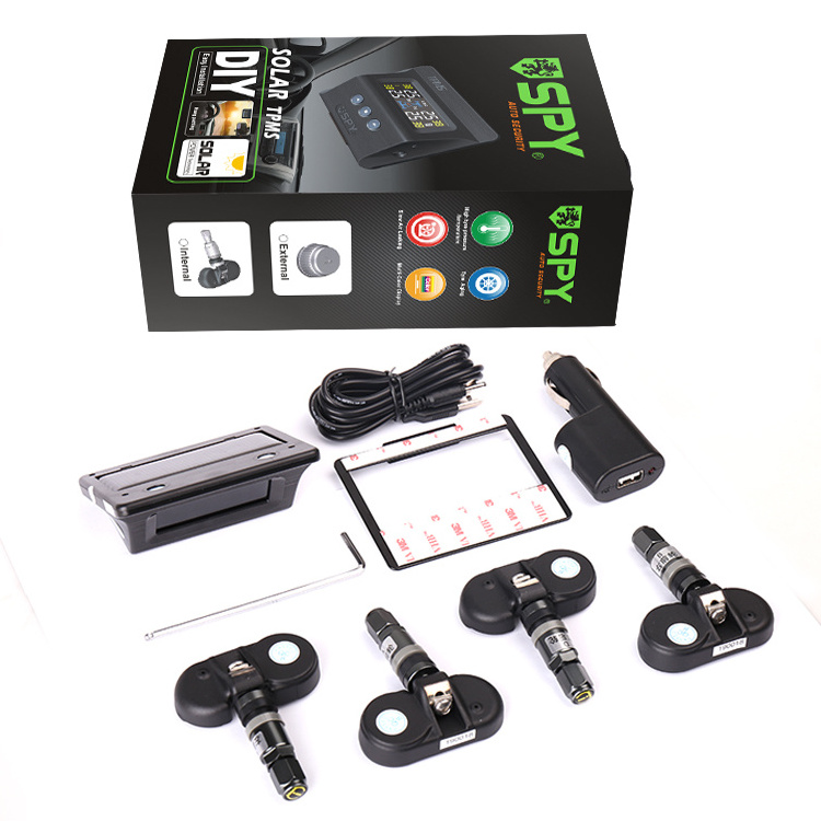 SPY tire gauge 15 psi 434mhz 2 in 1 tpms sensor auto accessory tire pressure monitoring system in car