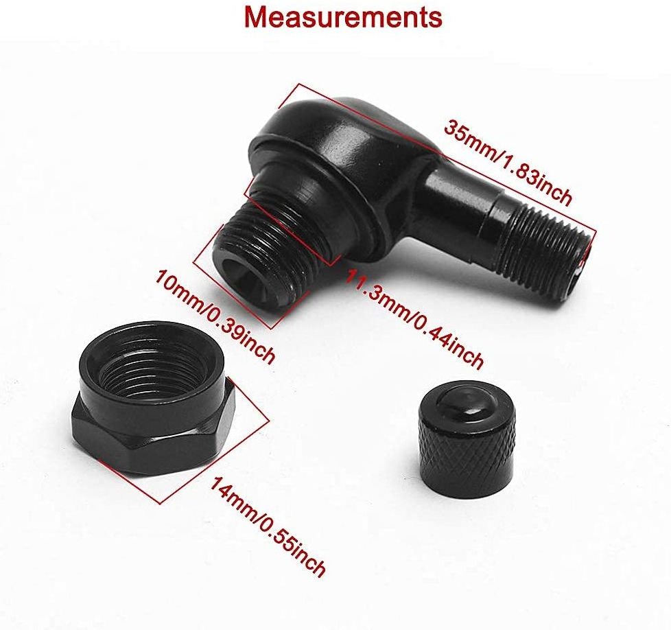 SPY Aluminum custom tubeless scooter motorcycle tire valve 90 degree dust stems cover