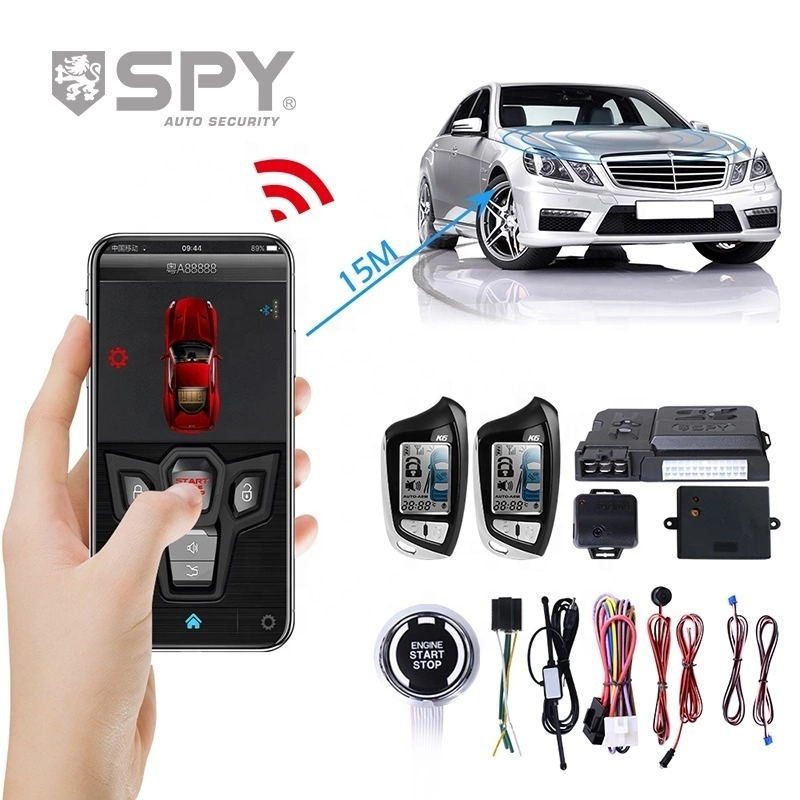 spy upgrade smart universal two way 2 way tracking ignition electric shock remote engine start car alarms security systems